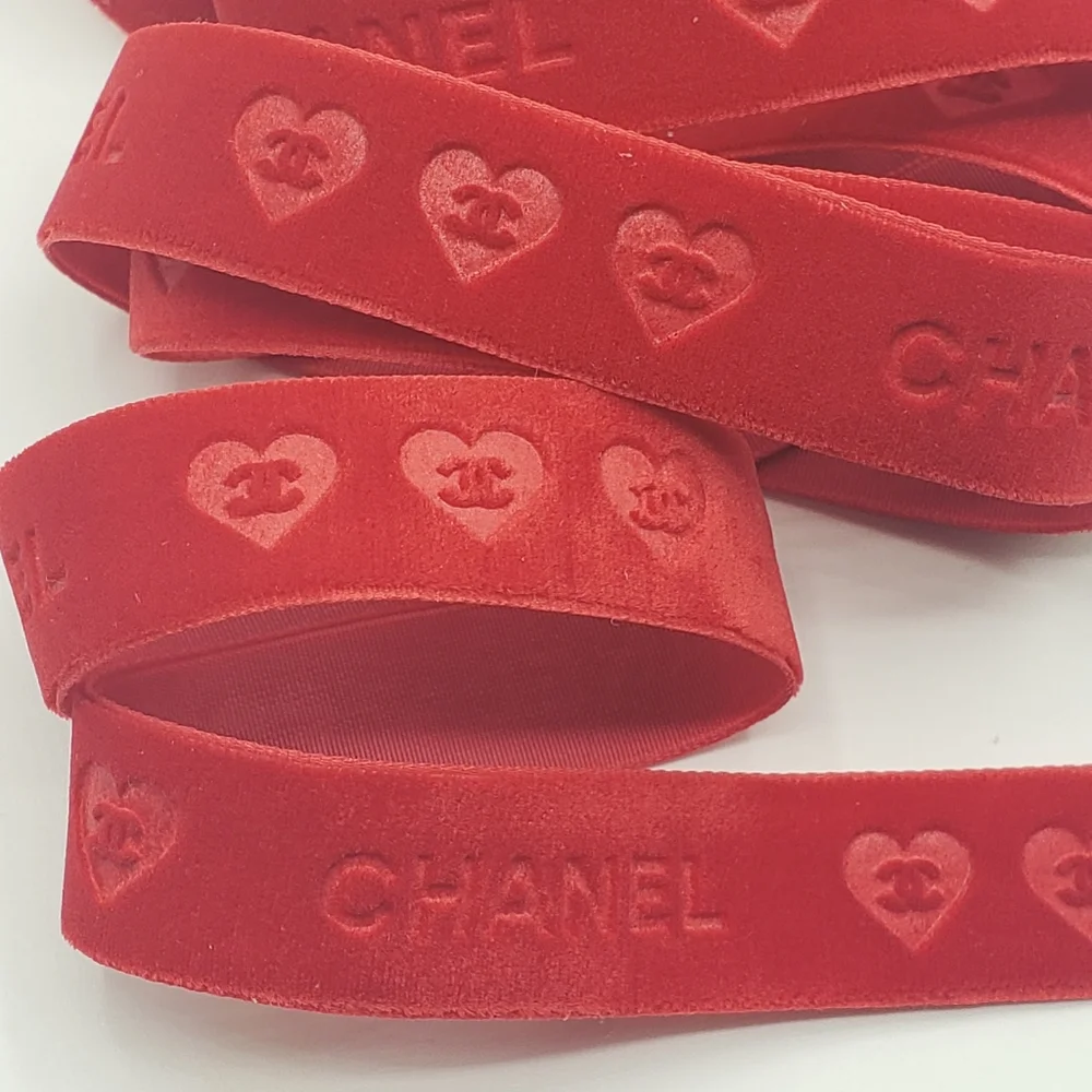 Chanel Red Ribbon 75 inches